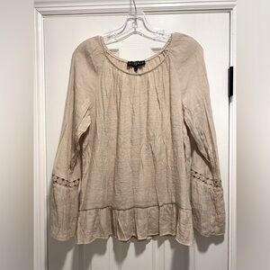 Fred David flowy long sleeve blouse Small